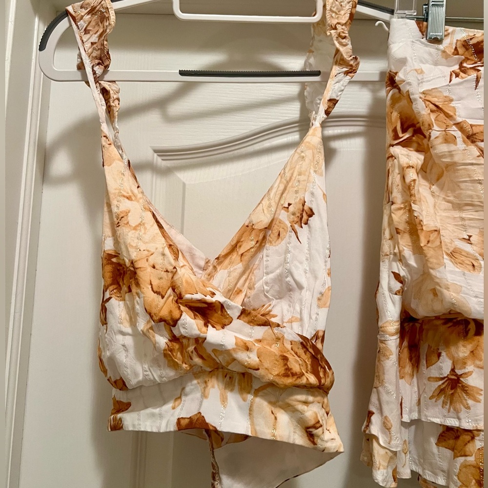 Matching top and skirt for summer vacation